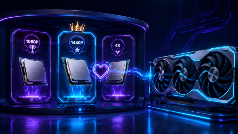 Best CPU for RTX 4080 shown as a resolution-based CPU and GPU pairing guide