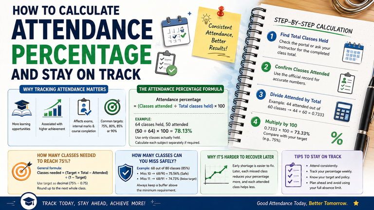 How to Calculate Attendance Percentage and Stay on Track